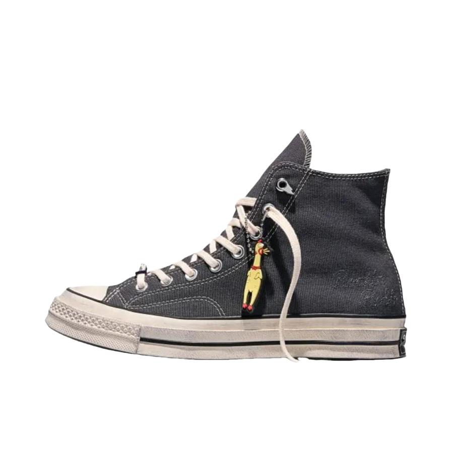 推荐商品：Converse/匡威 Chuck 70 帆布鞋 防滑耐磨轻便透气舒适百搭拼接感方头贴合 Stranger Things联名/灰色