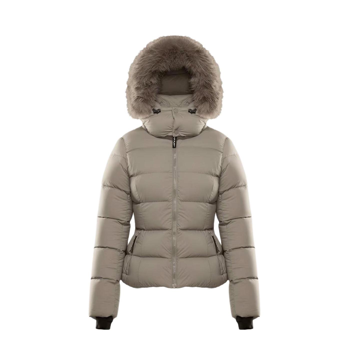 推荐商品：Aritzia cliMATTE防水防风连帽长袖羽绒服 女装 128017 灰褐