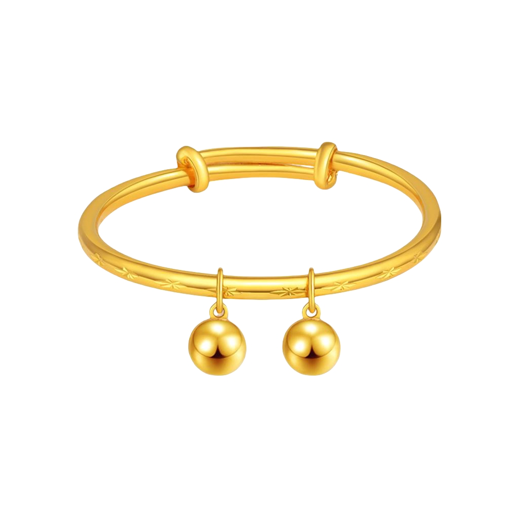 推荐商品：亚一 光面儿童圆管光珠空心足金手镯 021030050320000