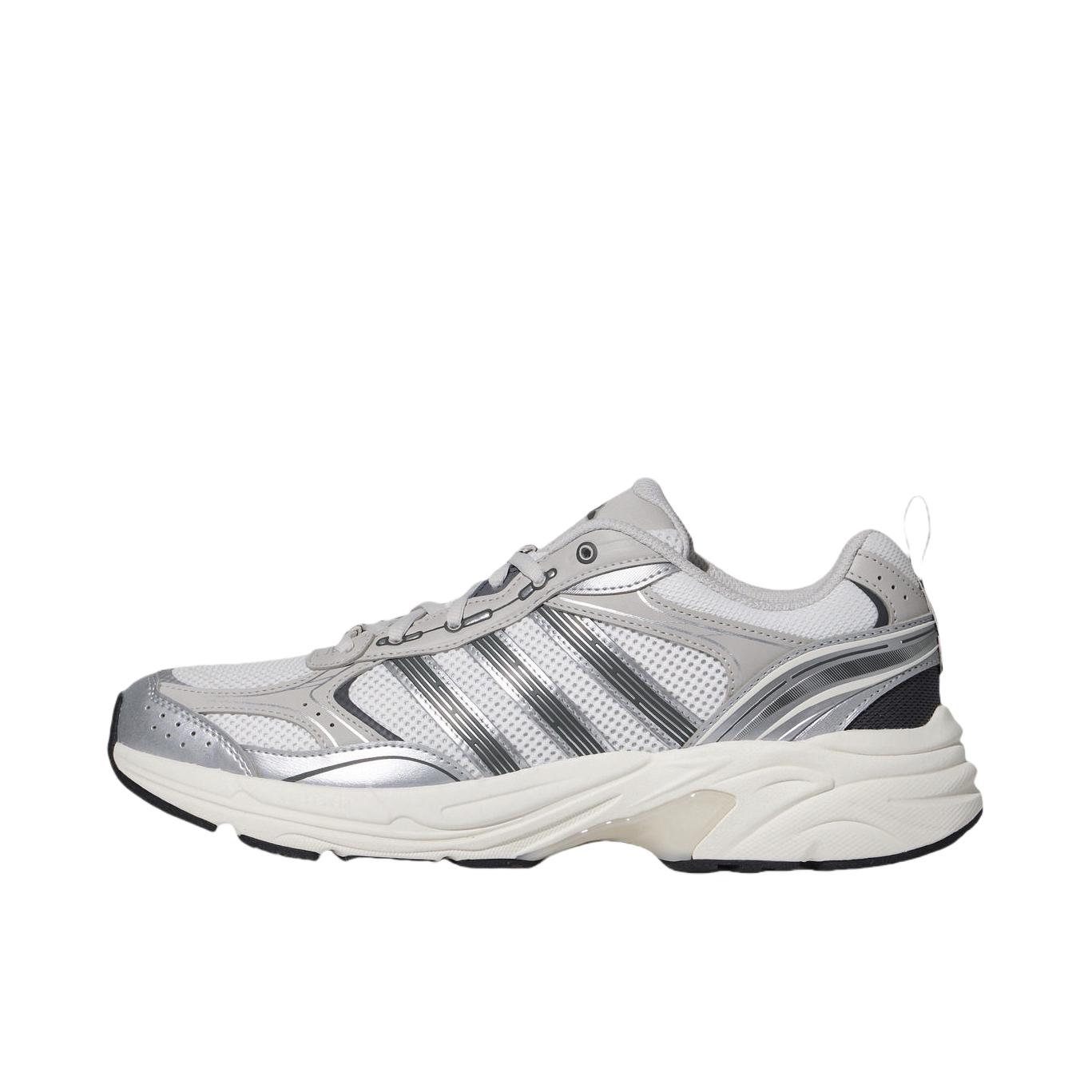 推荐商品：adidas NEON FLUX 老爹鞋 超轻稳定缓震回弹 晶白色/深灰色/浅灰色