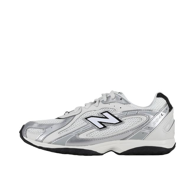 推荐商品：New Balance 204L 德训鞋 运动休闲鞋 系带轻盈薄底芭蕾风 大童/白色/银色