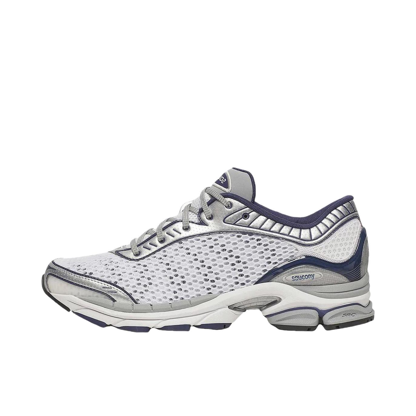 推荐商品：Saucony/索康尼 PROGRID PARAMOUNT 跑鞋 舒适时尚潮流支撑 白色/蓝色