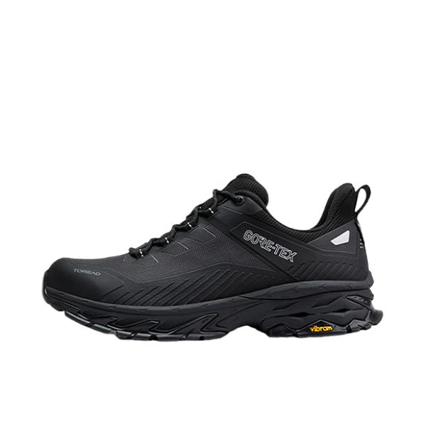 推荐商品：探路者 GORE-TEX 徒步鞋 户外鞋 防水防滑耐磨系带 黑色