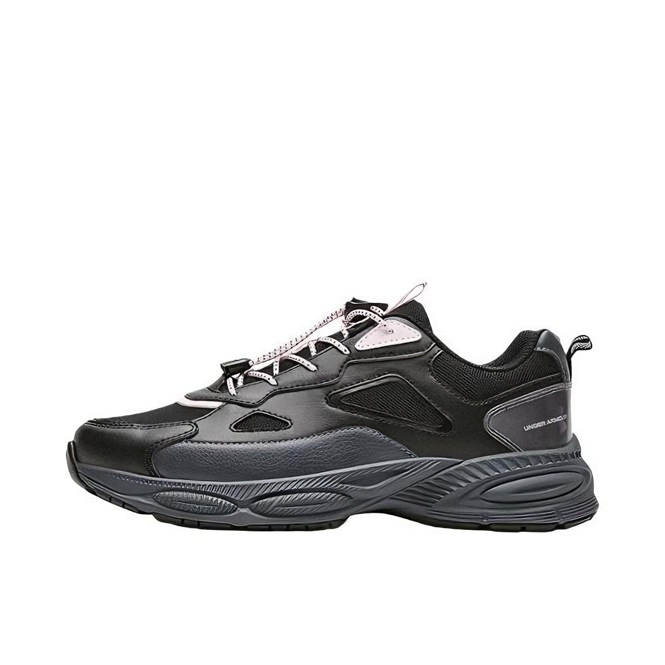 推荐商品：Under Armour/安德玛 运动生活系列 运动鞋儿童 轻便耐磨复古舒适 大童/黑色/粉色