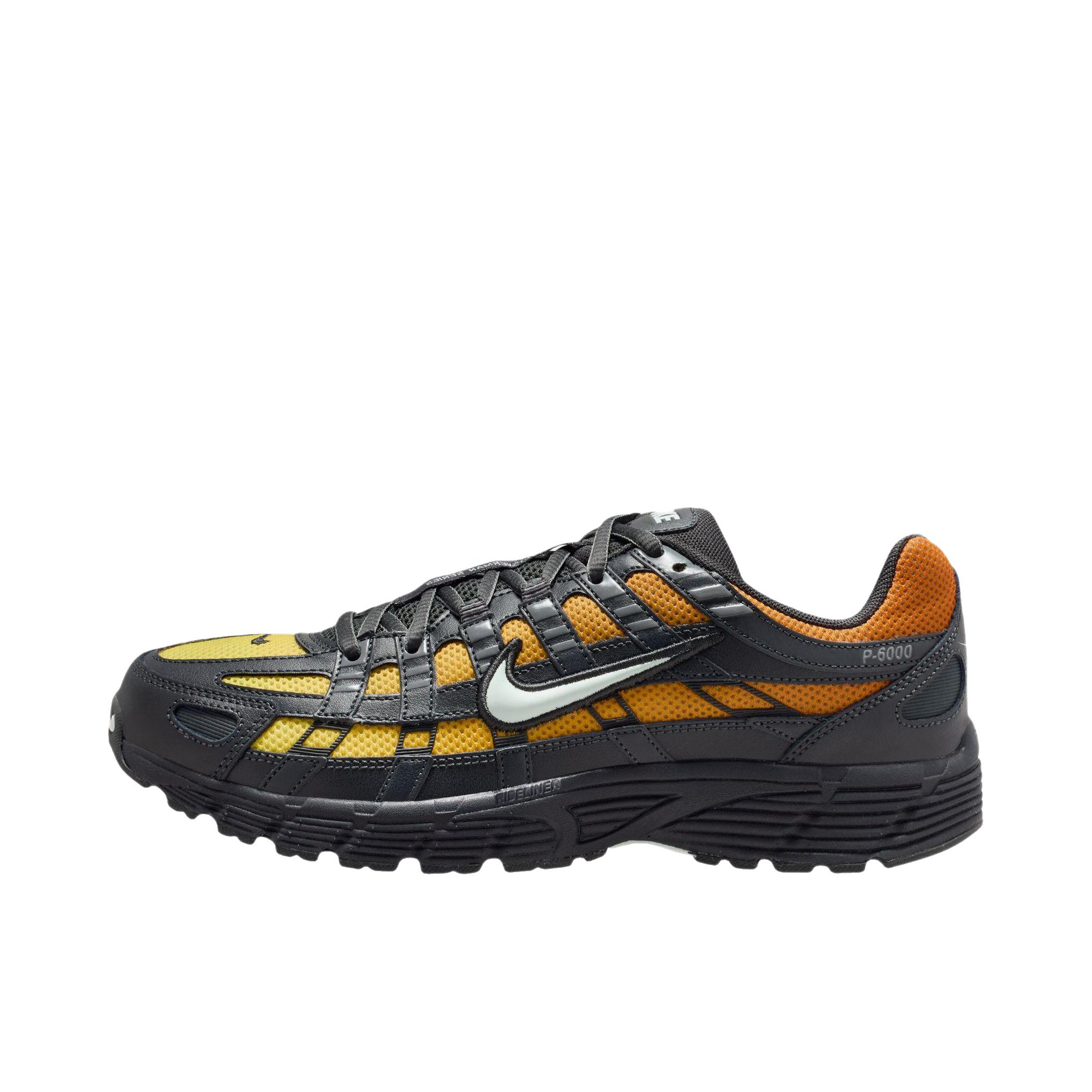推荐商品：Nike P-6000 CNPT 运动休闲鞋 机能风跑鞋风舒适缓震防滑耐磨时尚潮流复古贴合网面支撑圆头 黑色/黄色/橙色