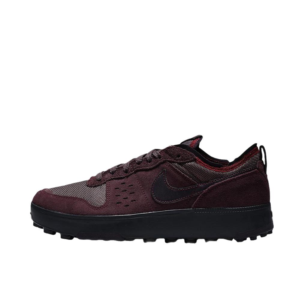 推荐商品：Nike C1TY 反光 板鞋防滑耐磨舒适低帮网面百搭时尚运动休闲 酒红色