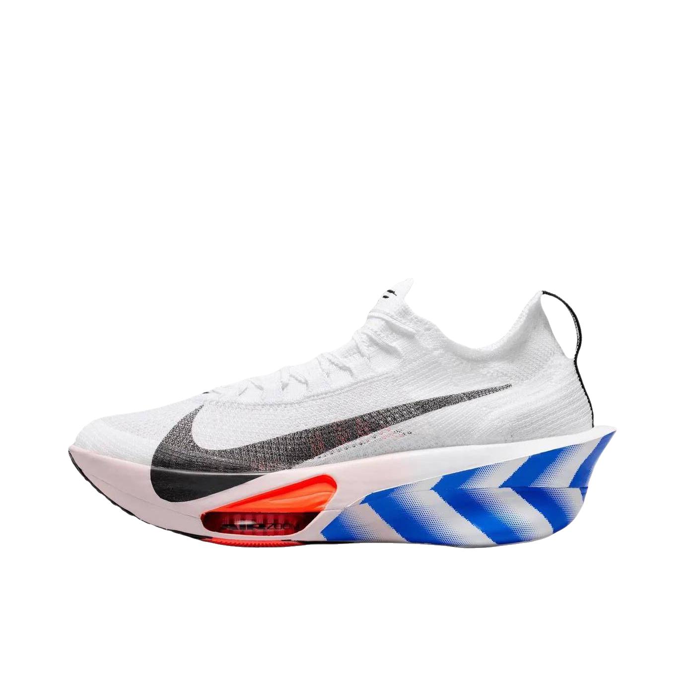 推荐商品：Nike Air Zoom Alphafly Next% 3 跑鞋 碳板气垫回弹马拉松竞速包裹性耐用 白色/黑色/蓝色