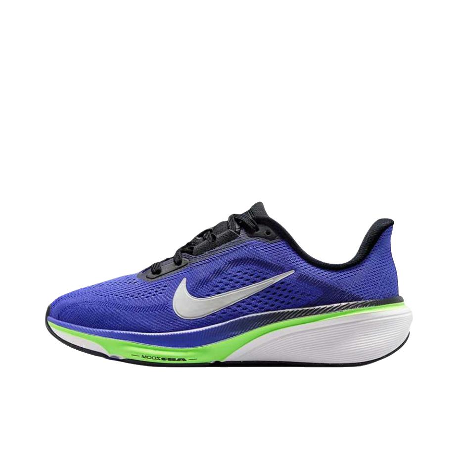 推荐商品：Nike Pegasus 飞马 42 跑鞋 缓震回弹舒适 大童/蓝宝石/黑色/亮绿色