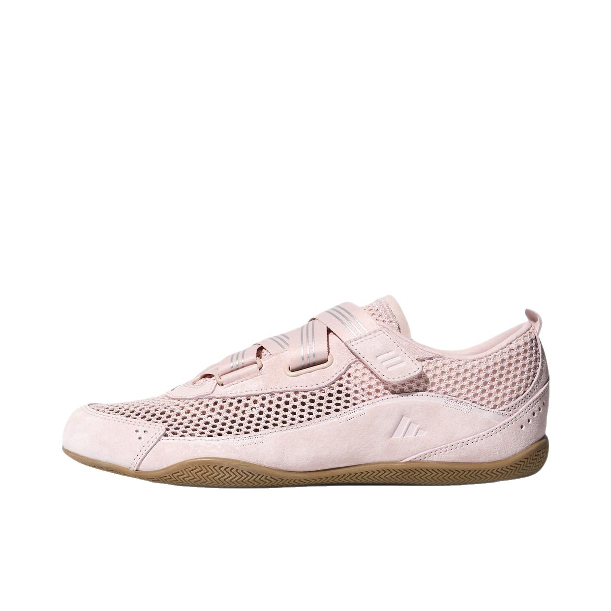 推荐商品：【贺聪同款】 adidas FOS URBAN REVERIE 薄底鞋 运动休闲鞋 低帮橡胶平跟圆头贴合芭蕾风 女款/浅粉色/金属银