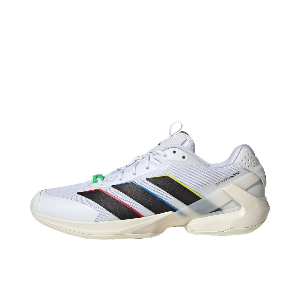 推荐商品：adidas Adizero Ubersonic 5 防滑 耐磨 贴合 低帮 平跟 网球鞋 白色/黑色/乳白色