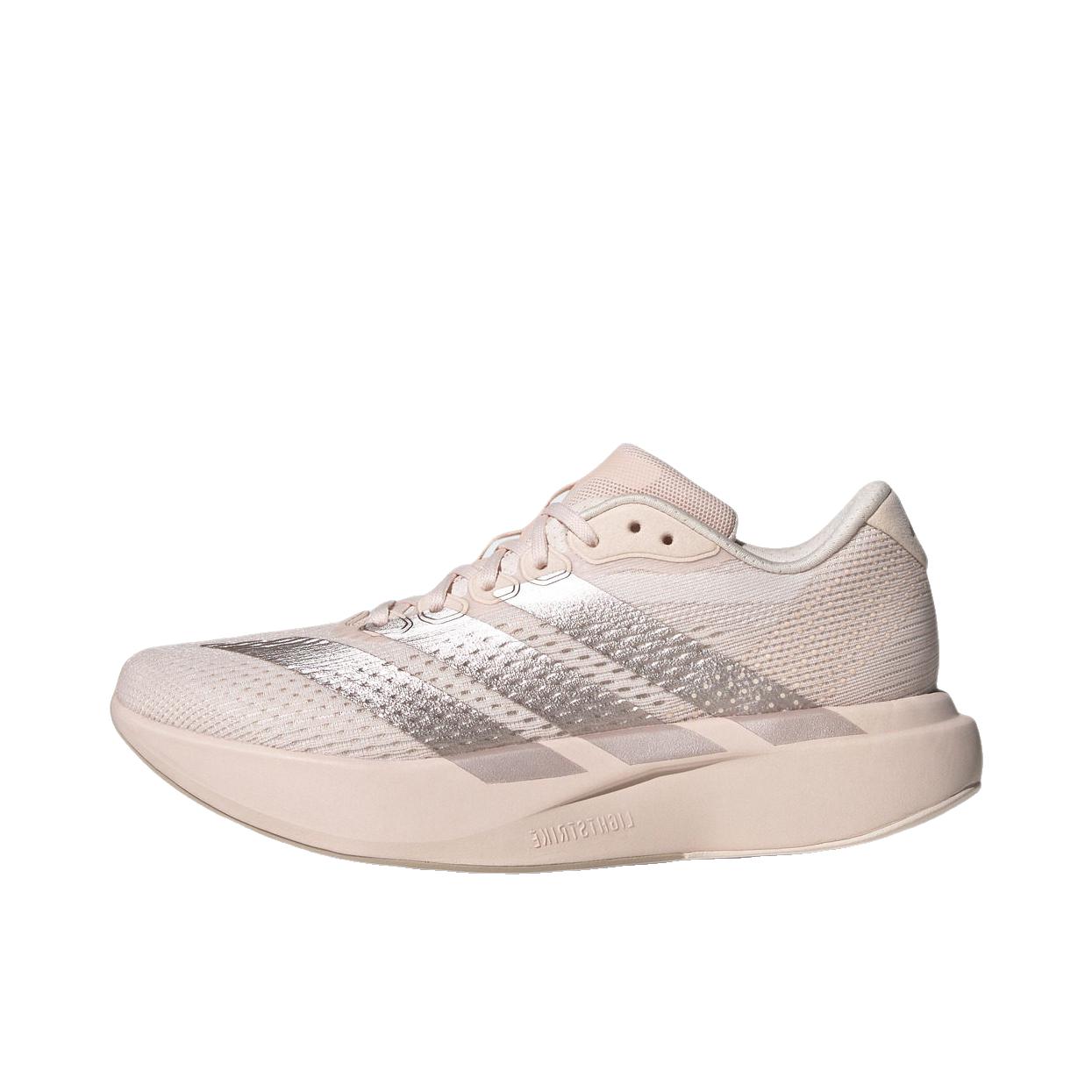 推荐商品：adidas Adizero Pacer 跑鞋 透气回弹圆头橡胶 奇迹石英色/奇迹灰/褐色/棕色