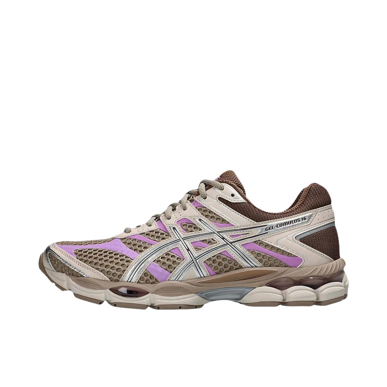 推荐商品：Asics/亚瑟士 Gel-cumulus 16 跑鞋 透气舒适减震耐磨百搭贴合圆头 棕色