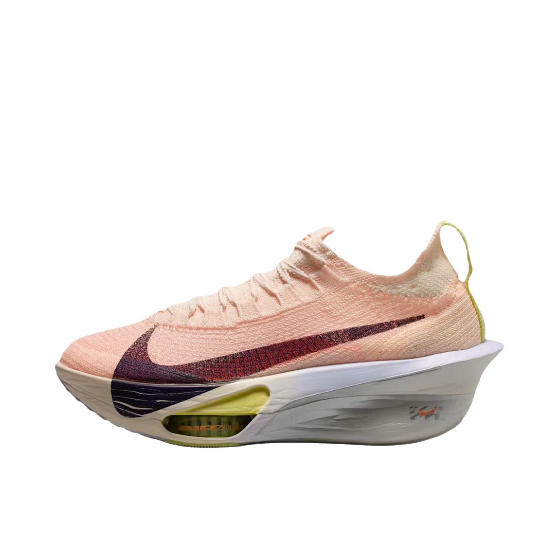 推荐商品：Nike Air Zoom Alphafly Next% 3 跑鞋 碳板气垫回弹马拉松竞速包裹性耐用 女款/粉色/白色