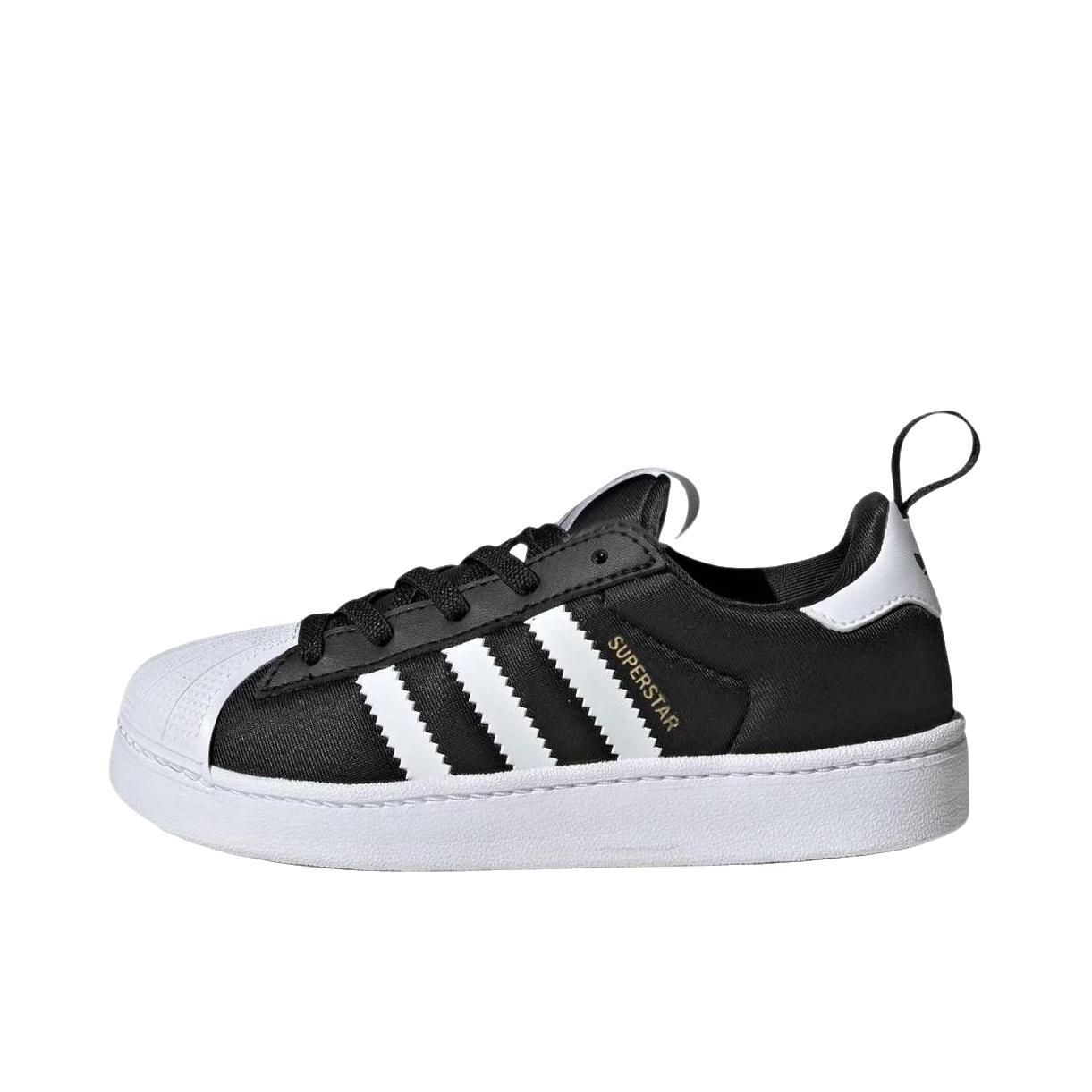 推荐商品：adidas Originals SUPERSTAR QUICKON 板鞋 系带圆头 大童/黑色/白色