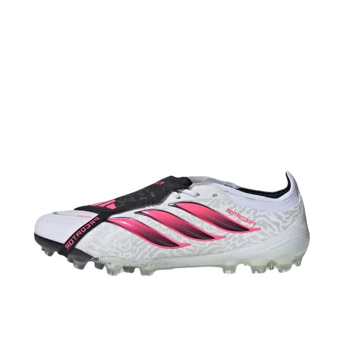 adidas PREDATOR ELITE FT 2G/3G AG 足球鞋 短钉人造草地系带圆头 白色/漩涡荧光红/黑色