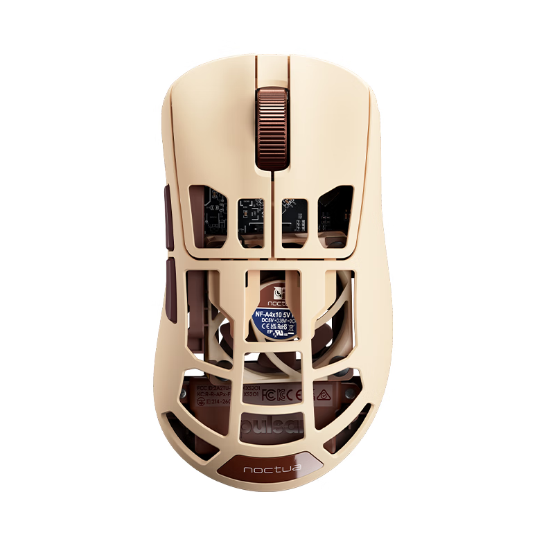 推荐商品：派世 Pulsar Feinmann x Noctua F01联名 双模鼠标 有线+无线8K连接 网页驱动 8Khz轮询 内置散热风扇