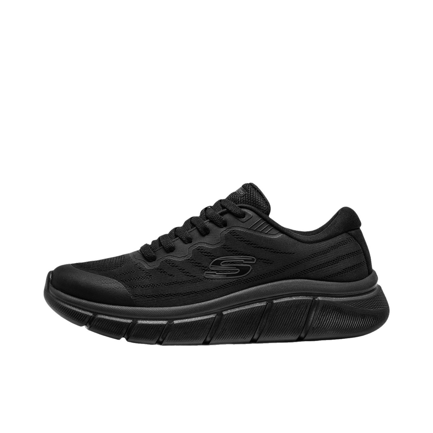 推荐商品：Skechers/斯凯奇 运动休闲鞋 透气舒适百搭 8790380 网面/全黑色