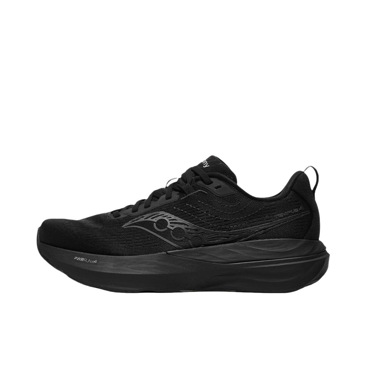 推荐商品：Saucony/索康尼 TEMPUS 坦途4 跑鞋 舒适透气防滑 黑色