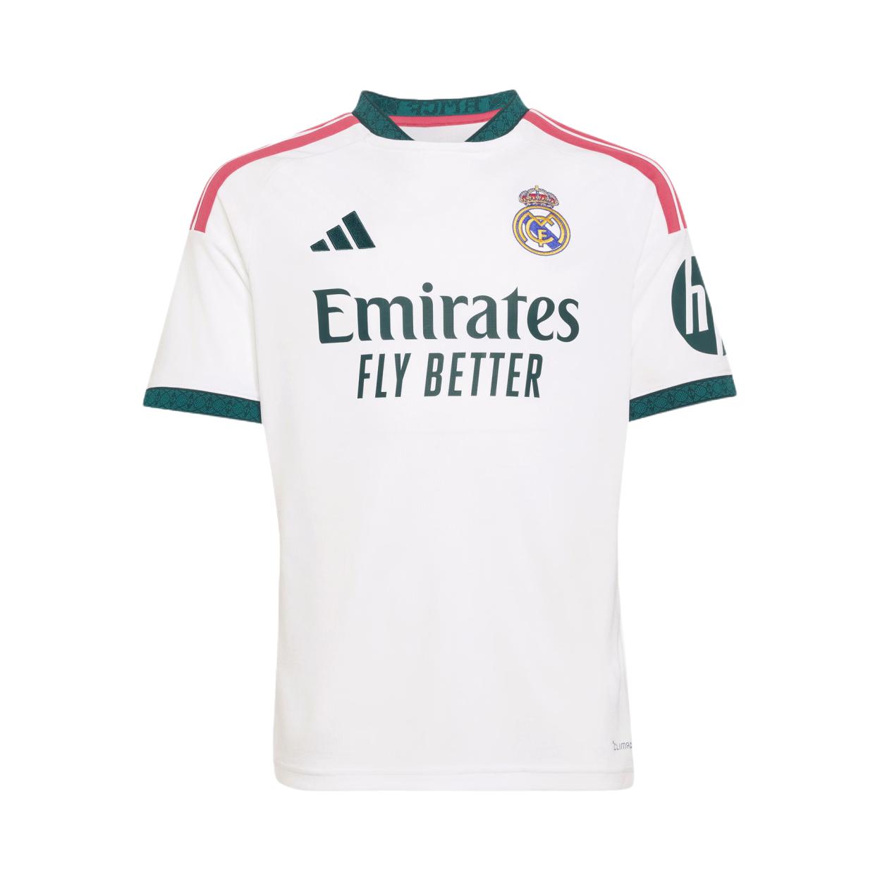 推荐商品：Adidas/阿迪达斯童装 26/27皇马主场球迷版 速干吸湿短袖足球服 中大童 KC3993 26/27皇马主场迷版