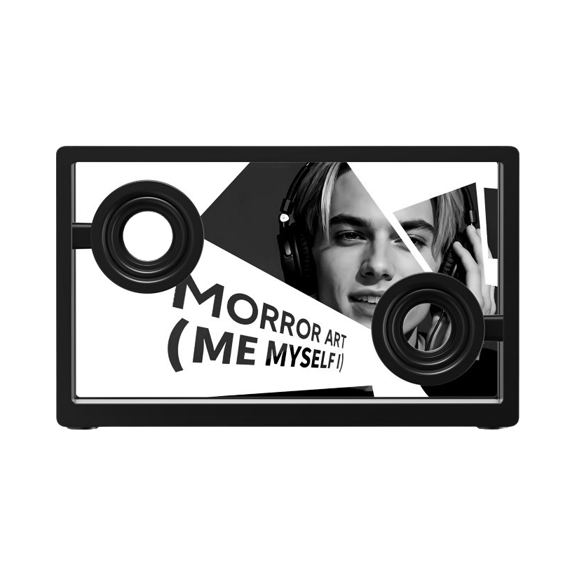 MORRORART/未来镜 A2 无线蓝牙 移动便携音箱音响 悬浮歌词 黑色