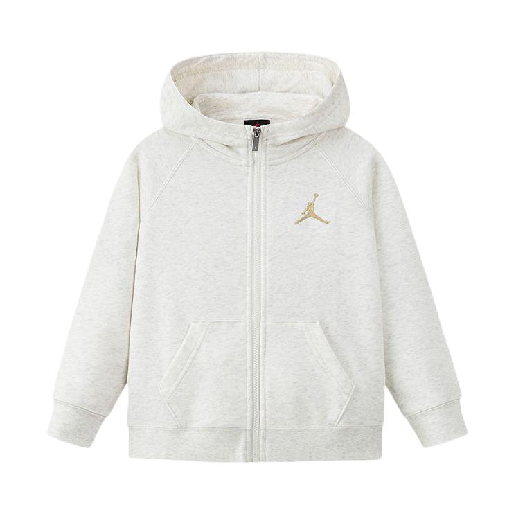推荐商品：Jordan Brand/乔丹童装 保暖开衫连帽卫衣 中大童 263235 石楠