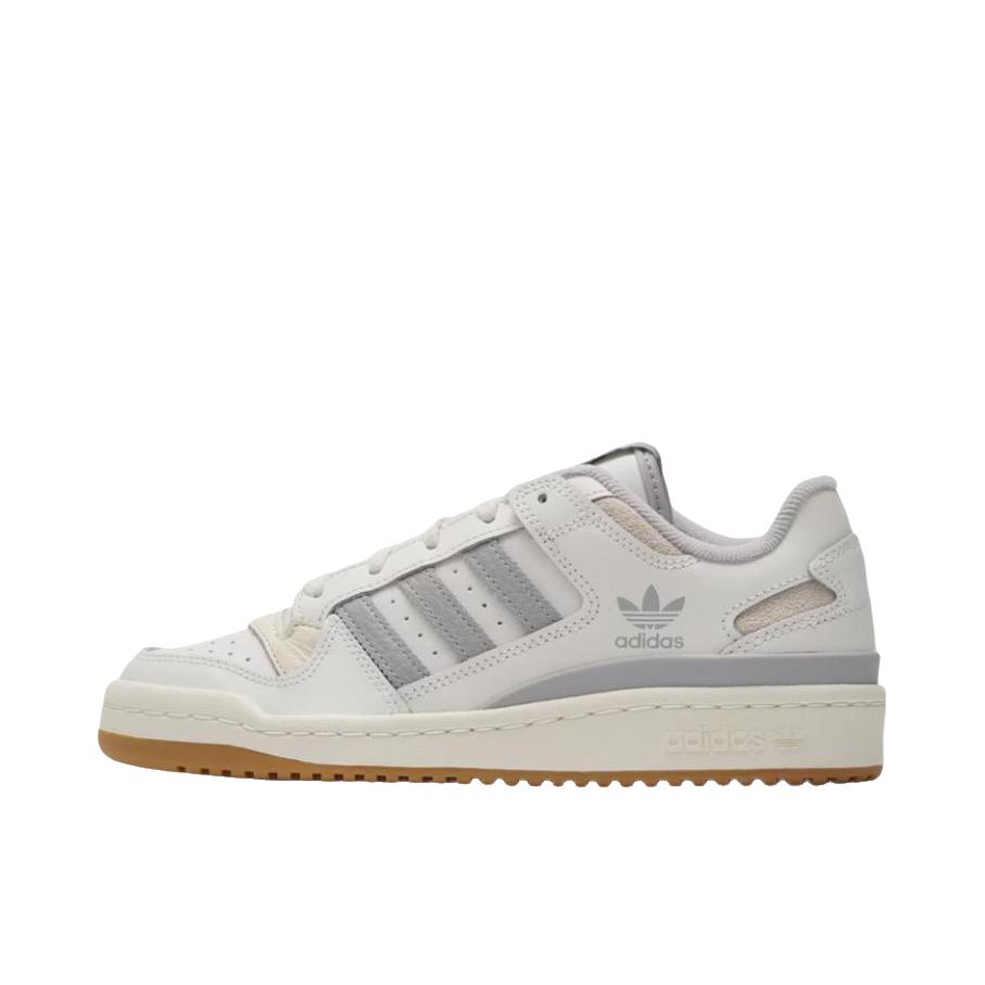 推荐商品：adidas Originals Forum 板鞋 轻便复古防滑时尚魔术贴篮球风薄底包裹性 白色/浅灰色/米色