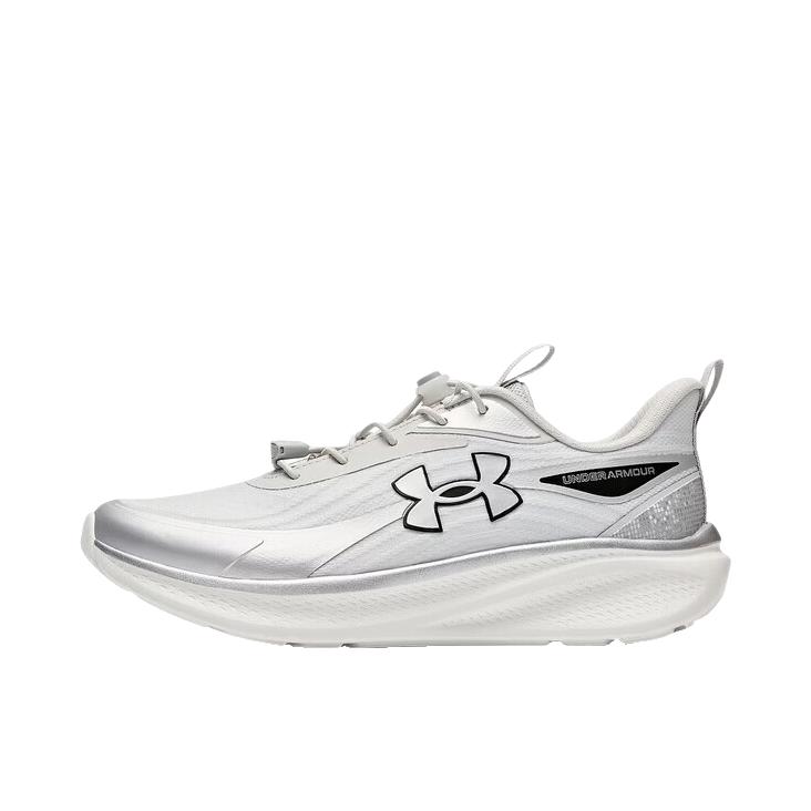 推荐商品：Under Armour/安德玛 运动休闲鞋 轻便缓震防滑 2631102 大童/白色/灰色