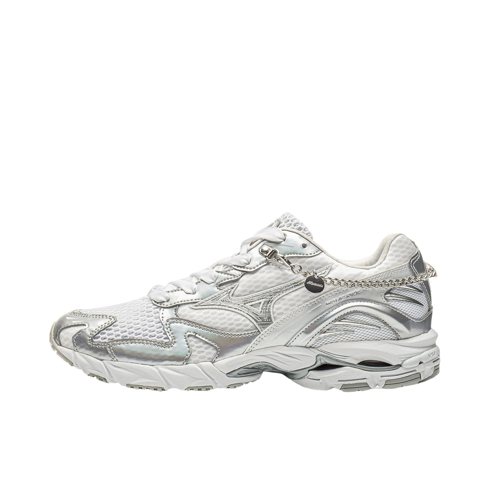 推荐商品：Mizuno/美津浓 Wave Rider 10 Jewels Pack 珠宝系列 运动休闲鞋 复古潮流舒适百搭 低帮/米色/灰色/银色