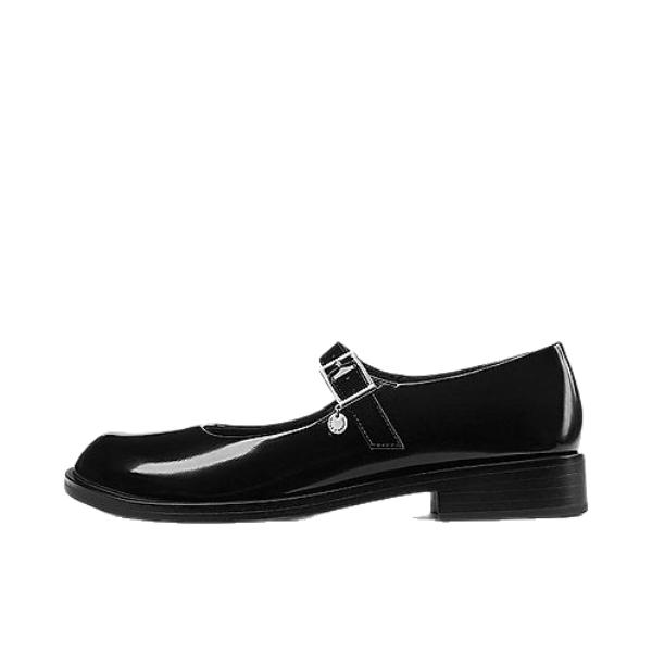 推荐商品：CHARLES&KEITH 单鞋 金属扣时尚 CK1-70381266 黑色