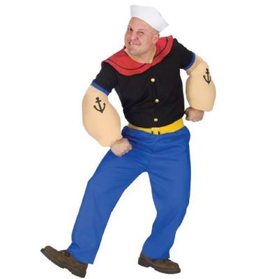 肌肉funworldpopeyecostume大力水手cos套装