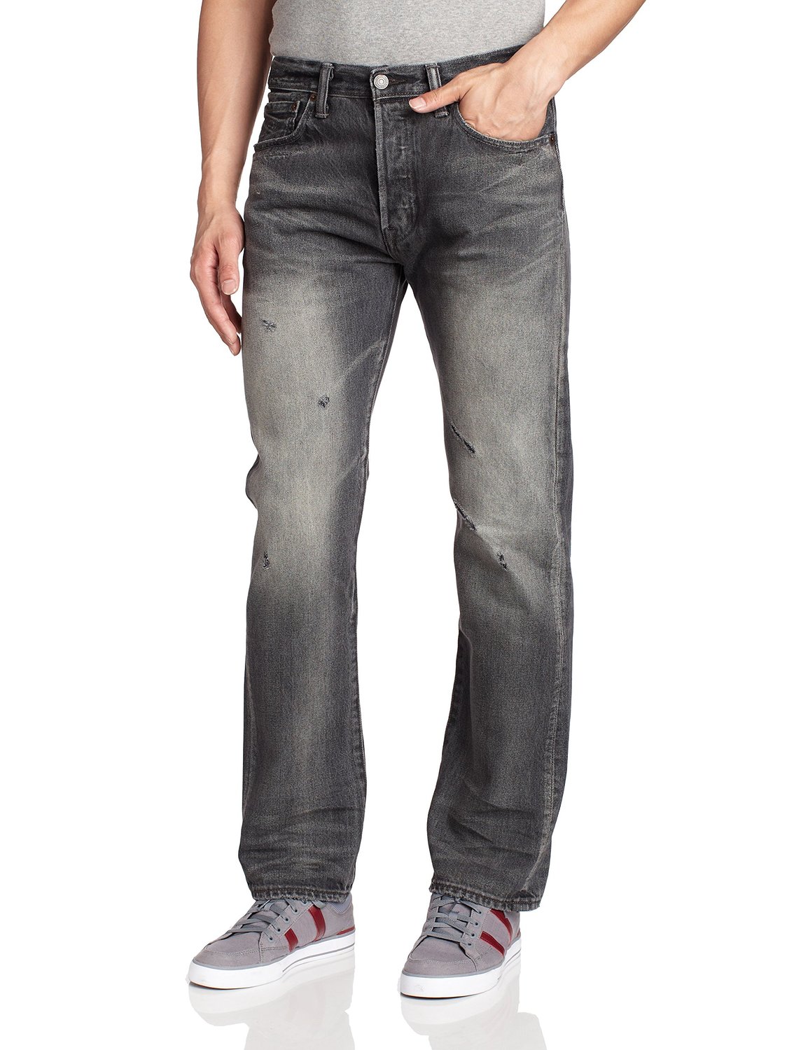 levis李维斯501男式标准低腰牛仔裤00501-1881_识货