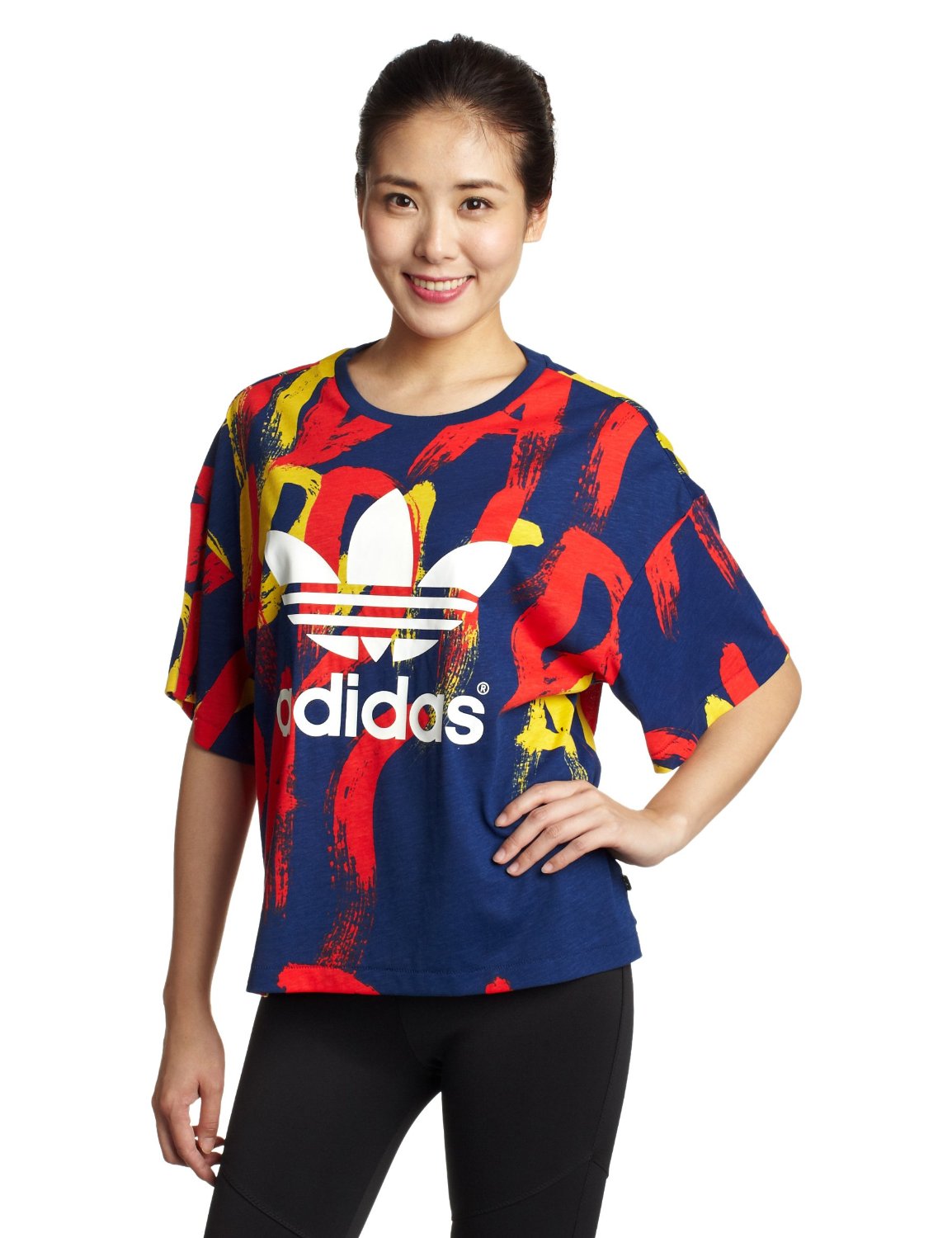 价格合适!adidas originals 三叶草 女式 短袖上衣