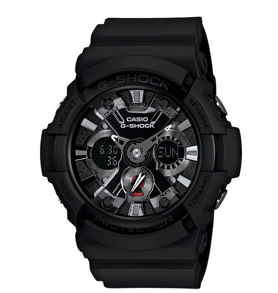 金属机械!卡西欧casio g-shock ga201-1男款腕表