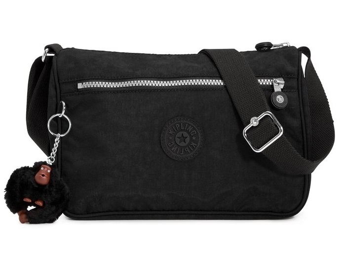 黑色新低kipling吉普林callie经典款猴子单肩包