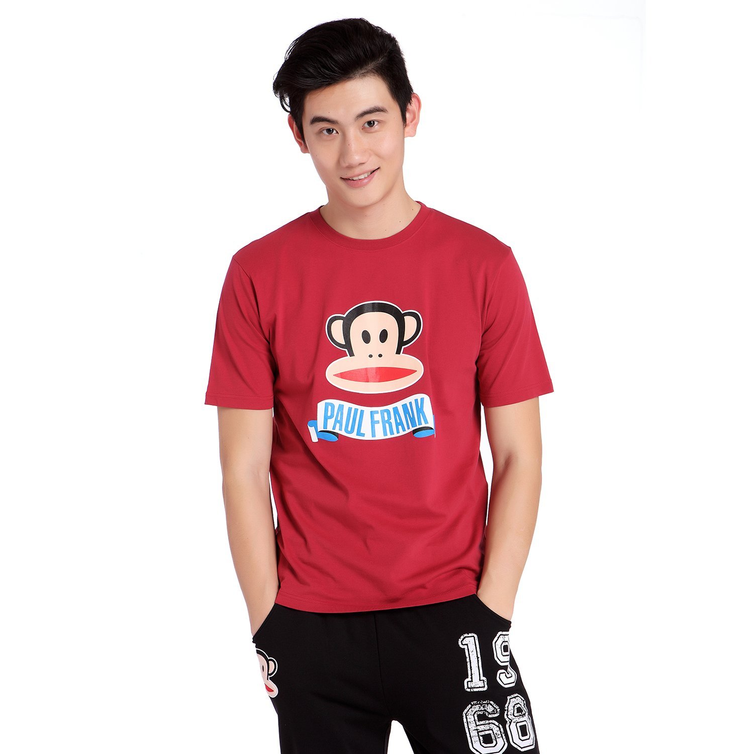 paul frank大嘴猴男式运动短袖t恤pf5126m
