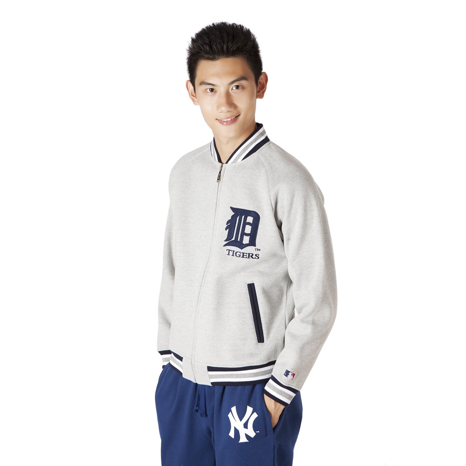 手慢无!mlb美职棒男式老虎队家居插肩服a3053