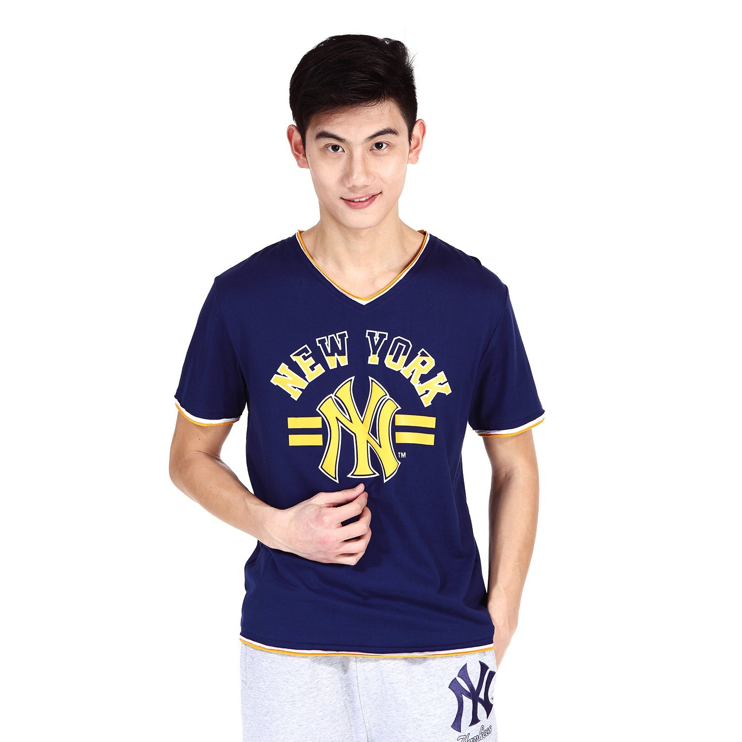 全网好价!mlb美职棒男式沙滩短袖t恤a4003