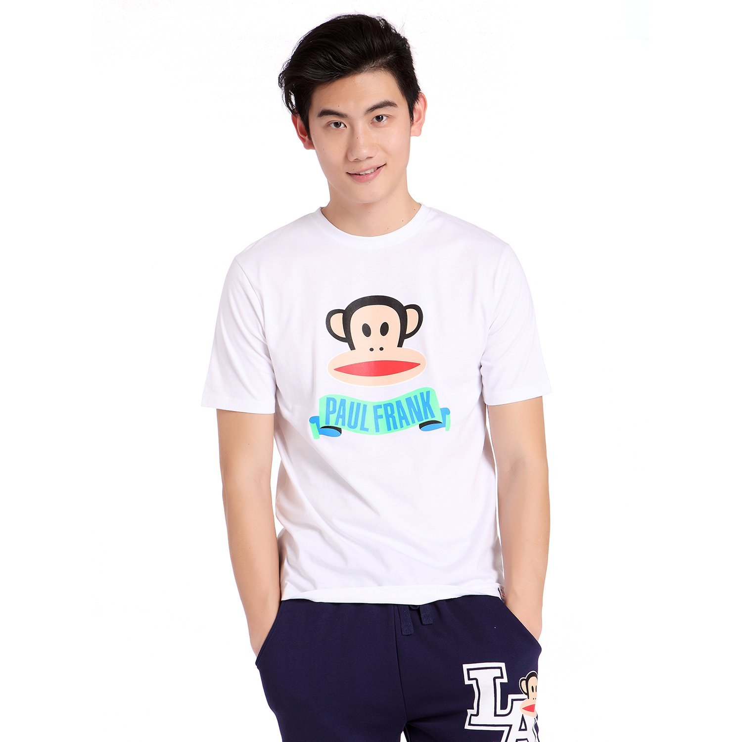 paul frank大嘴猴男式运动短袖t恤pf5126m