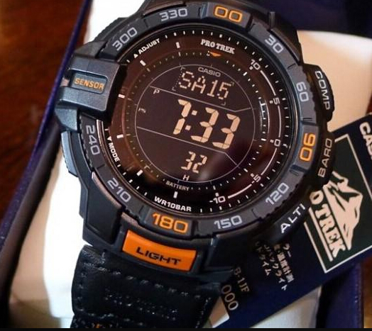 再特价!casio 卡西欧 prg-270b-1cr 太阳能登山表