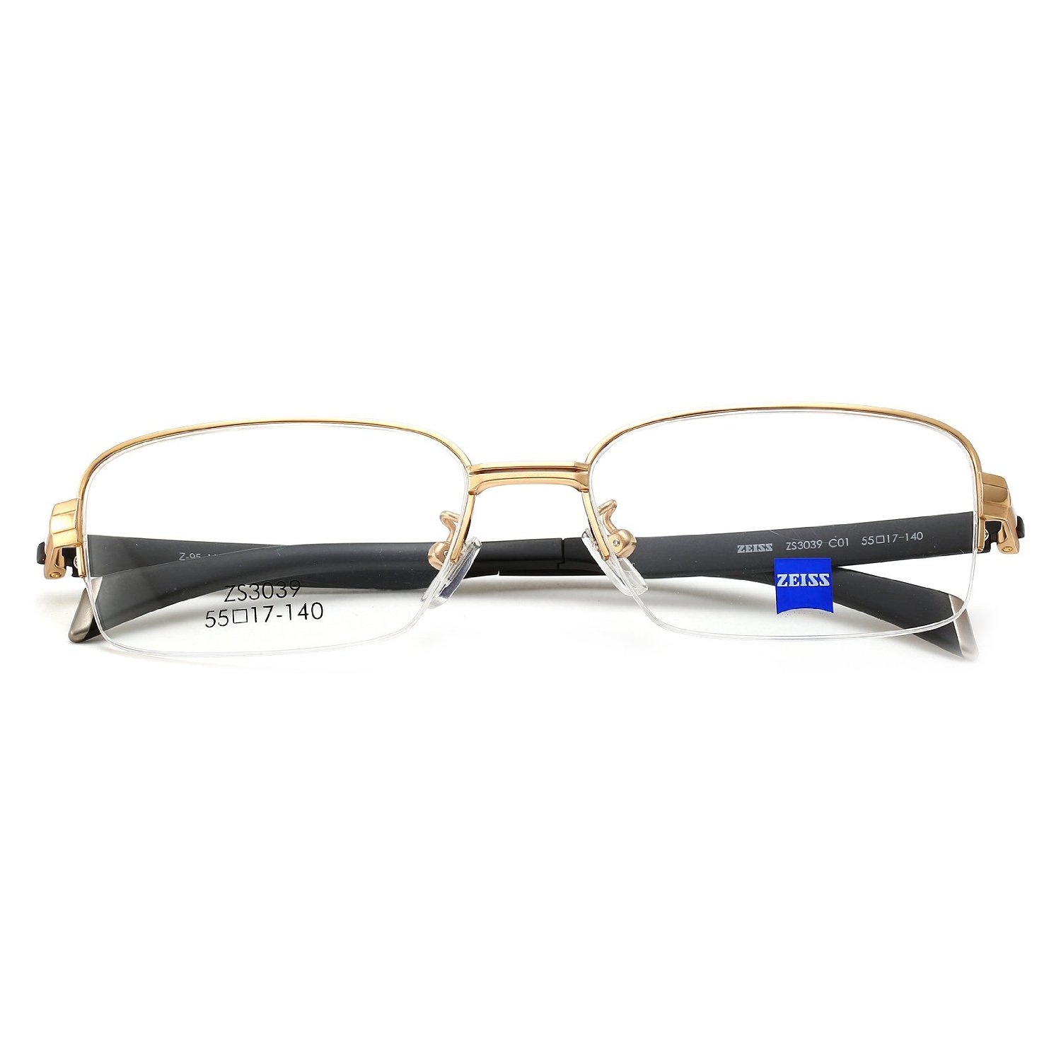 历史好价!zeiss蔡司男款近视眼镜架(亮金)