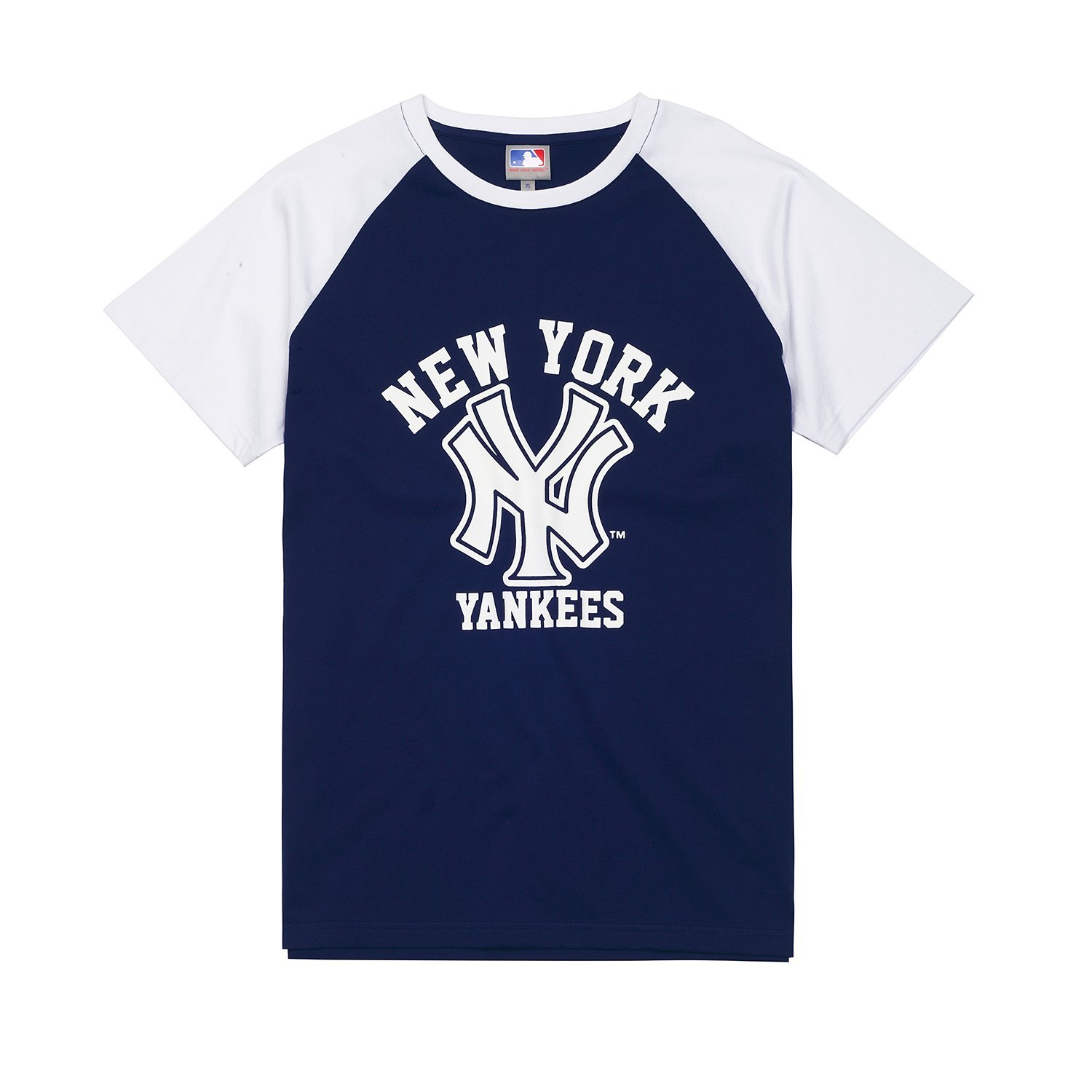 双色可选!mlb美职棒男式插肩袖撞色圆领t恤a4002