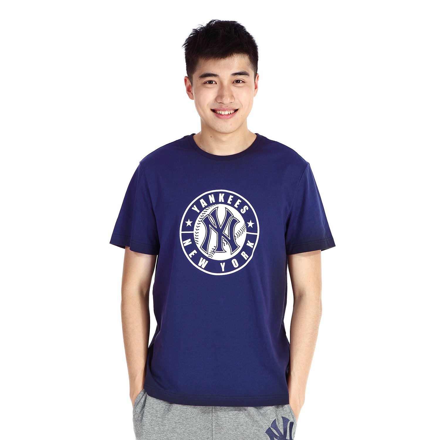 码全价好mlb美职棒男式纽约洋基队家居短袖t恤a4055