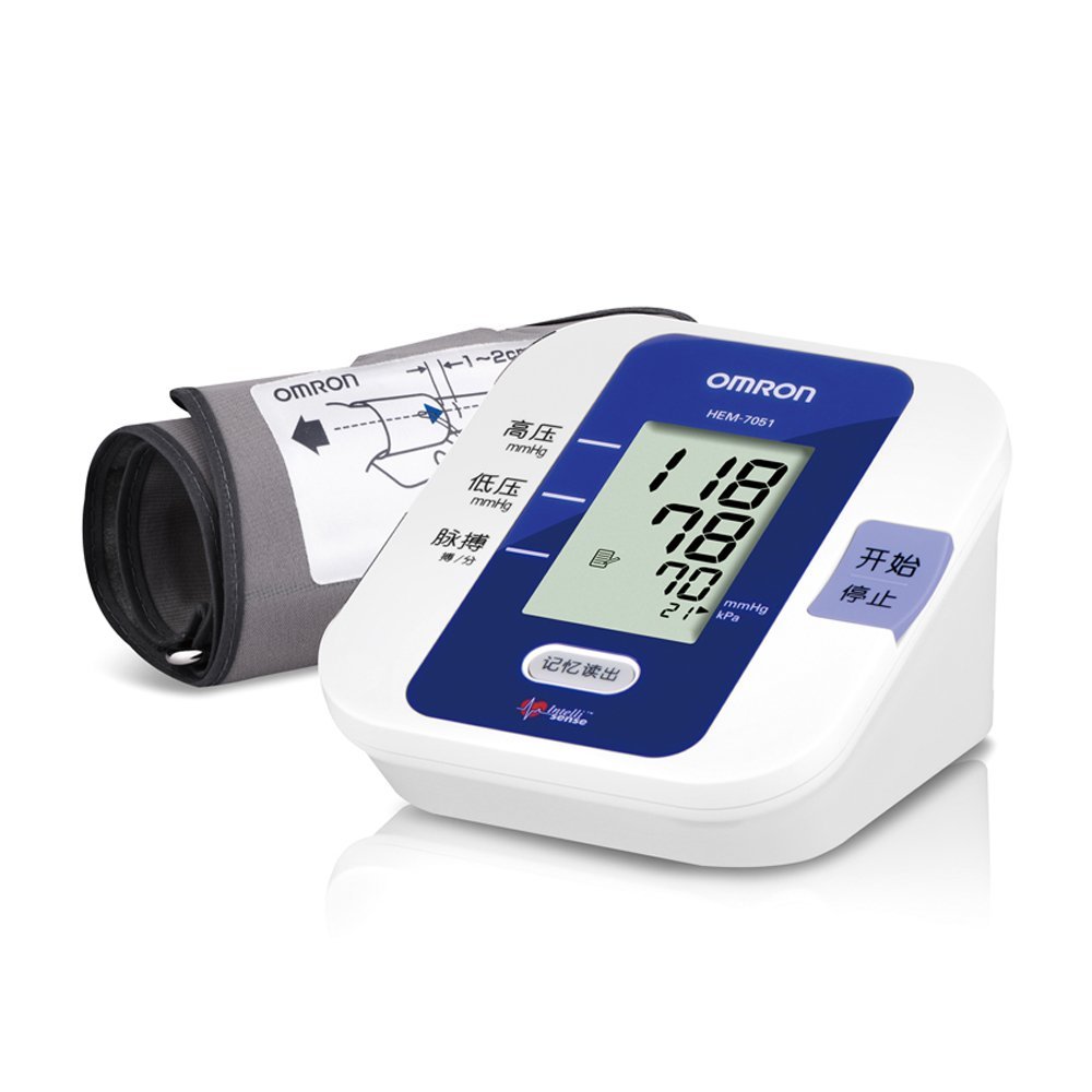 全网低价omron欧姆龙hem7051上臂式智能电子血压计
