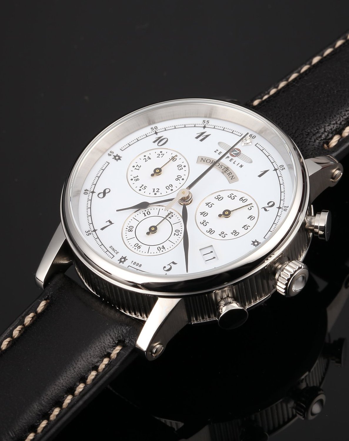 历史最低!zeppelin齐柏林飞艇nordstern系列石英男士手表