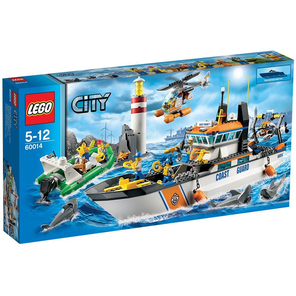 全网好价lego乐高城市系列海岸警卫队巡逻
