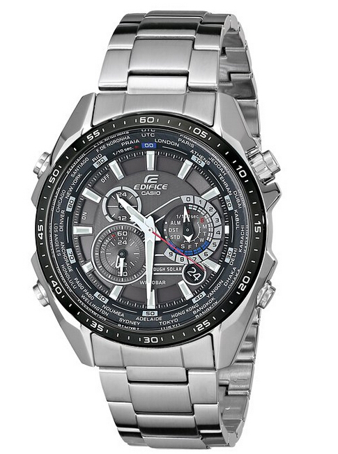 独立5马达casio卡西欧edifice系列光动能腕表