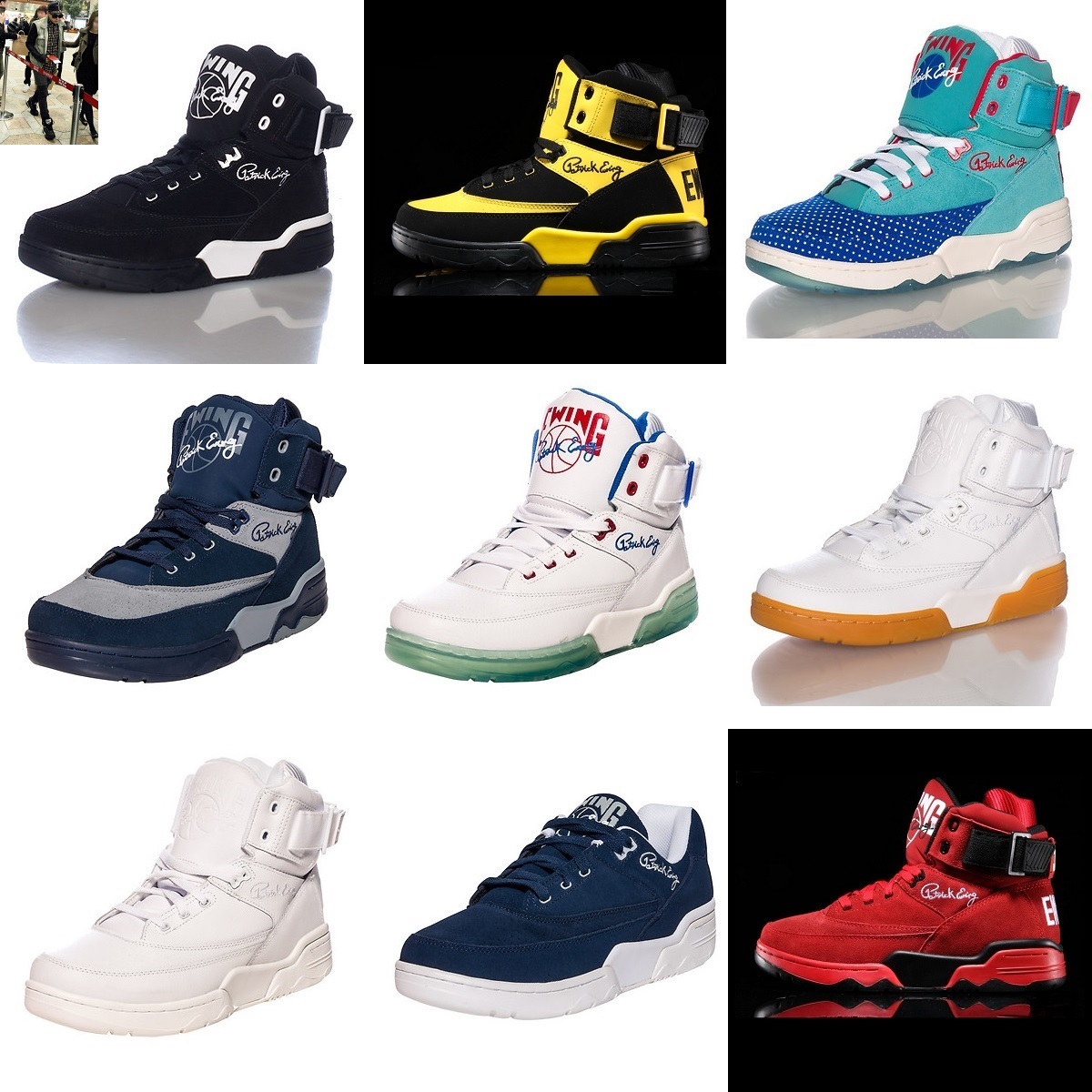 ewing尤因33center hi低帮黑白全明纽约红gd权志龙男女篮球鞋来自