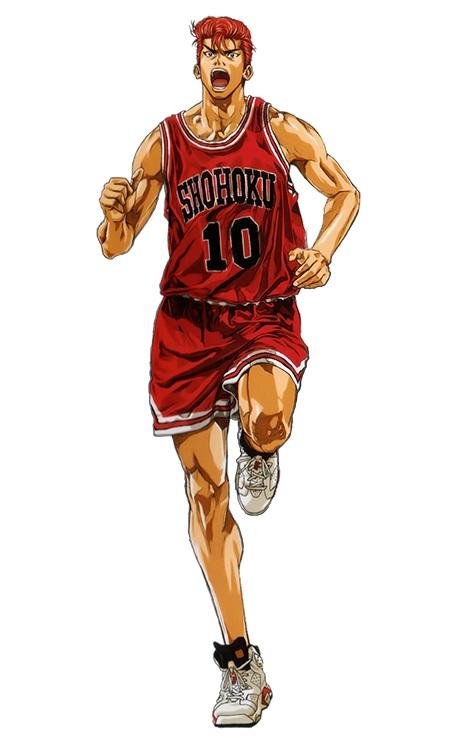 灌篮高手中樱木花道同样上脚了air jordan 6,引发亚洲热潮.