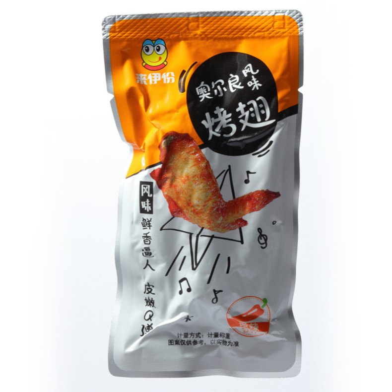 双12狂欢!来伊份奥尔良烤翅130gx2风味蜜汁烤鸡翅中小包装