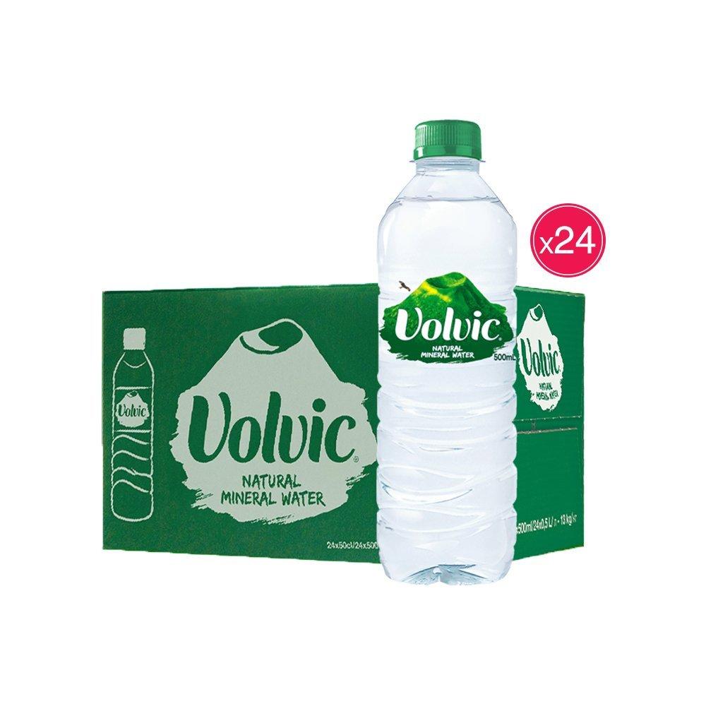 纯净品质!富维克 volvic 天然矿泉水500ml*24瓶